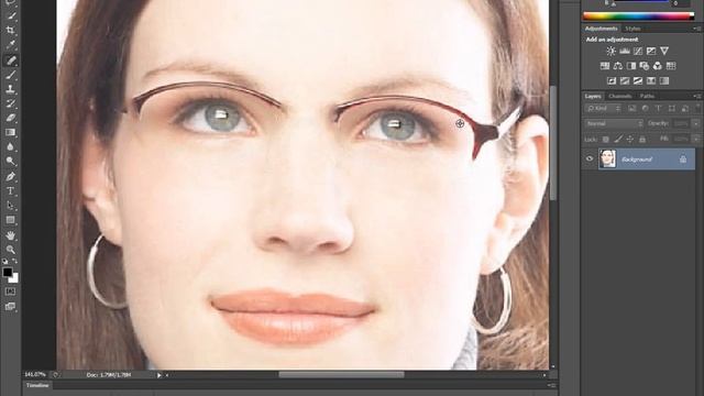 How to remove glasses in photoshop смотреть онлайн