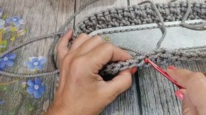 Сумка из шнура / мастер класс / вяжем крючком