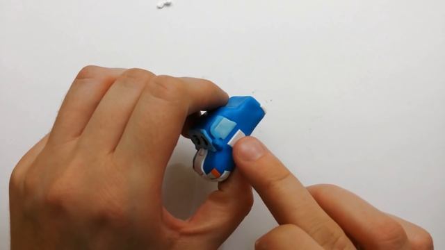 Мастер-класс: Робокар Поли из полимерной глины FIMO kids/Robocar Poli - polymer clay tutorial.