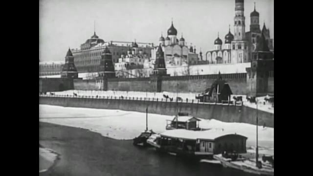 Кинохроника. Москва 1908 г. Кремлевская набережная. Moscow 1908 Kremlin embankment