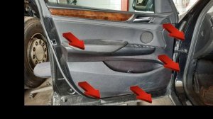 BMW X3 F25 (2010-2017) door panel removal - Tutorial