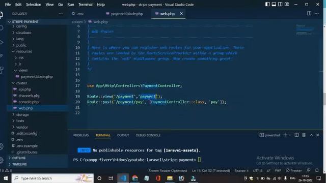 stripe payment gateway integration in laravel 9 ||  for beginner #laravel9