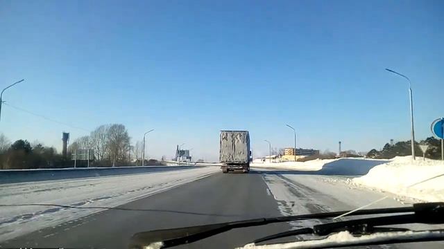 20.01.2018. Дорога Северск новый мост. За бортом -39. смотреть онлайн