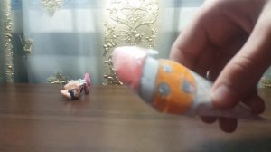 Открываю самодельный новогодний сквиши.