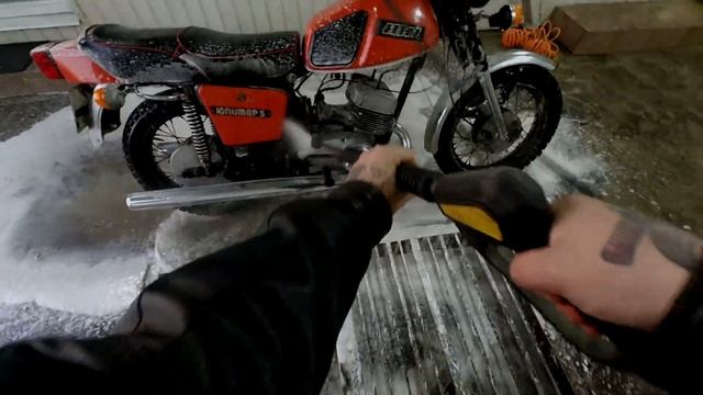ОТКРЫЛ СЕЗОН 2023 на ИЖ ЮПИТЕР 5 #ижс #весна #ижюпитер #ижюпитер5 #мотоблог #bike #ижпланета5