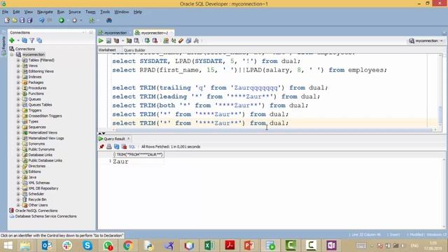 Урок 27 - Функция TRIM (SQL для Начинающих) смотреть онлайн