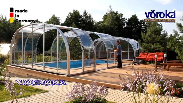 Павильон для бассейна модель PRESTIGE Германия смотреть онлайн