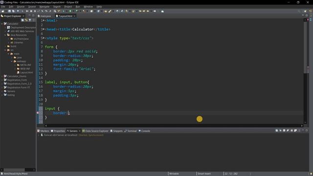 Making A Calculator Using Java and HTML in Webbrowser (Eclipse IDE)