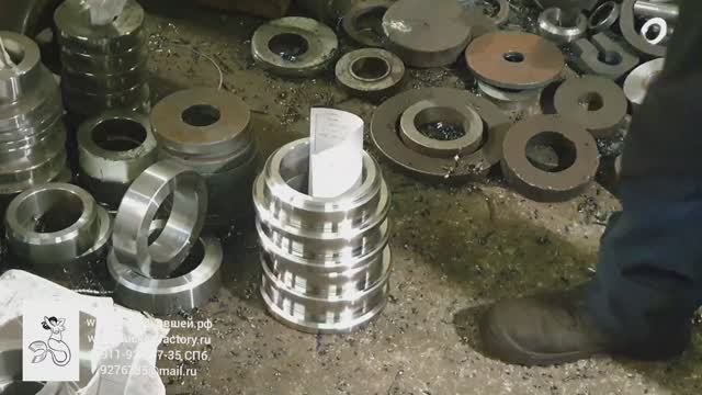 Токарные работы. Работа на токарном станке. Изготовление втулки. ЗАВОД КОВШЕЙ / Lathe work