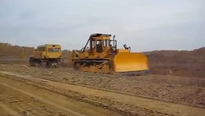 Тяговые испытания ДЭТ-400Б1Р2. Traction tests of the bulldozer DET-400