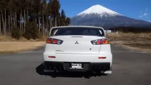 HKS Super Turbo Muffler Mitsubishi Lancer Evo 10 X