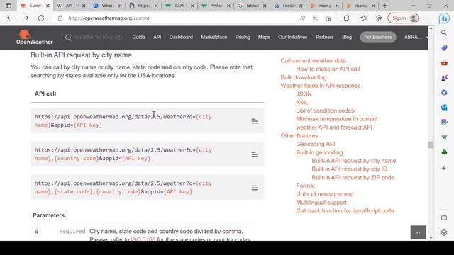 API and JSON-First project(Weather information) part 1-#python intermediate course Hindi/Urdu