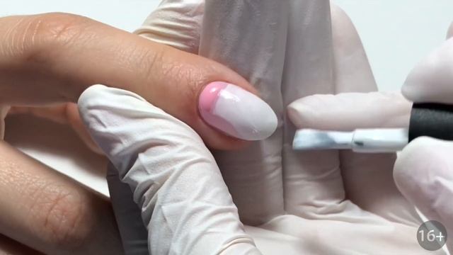 Френч градиент Baby Boomer / Как сделать Baby Boomer градиент белый с розовым? смотреть онлайн