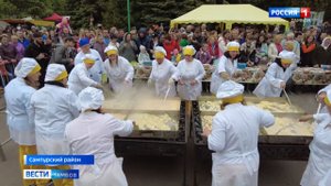 Яичницу из 2,5 тысяч яиц съели гости фестиваля «Кукарекино»/Вести Тамбов