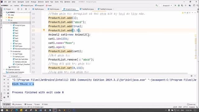 Java: ArrayList với Generic