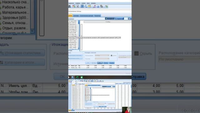 4. Алгоритм. Таблицы линейного распределения в программе SPSS. Настраиваемые таблицы.