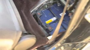 Where is the Battery located in a Hiace?