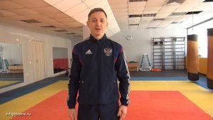 Кувырок через плечо вперед. Страховка "Дзенпо кайтен укеми"