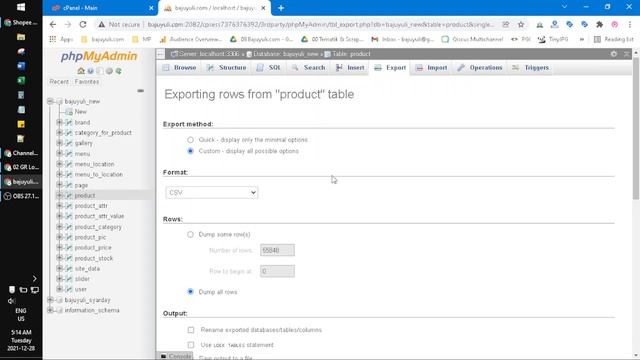 How to Download SQL Database PHPMyAdmin CPanel as CSV or Excel Format смотреть онлайн