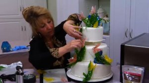 Sugar Craft Isomalt Butterflies Wedding Cake Decorating How-To Video Tutorial Part 15