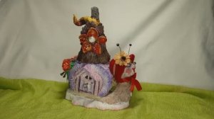 Домик из соленого теста "Улиточный дом"