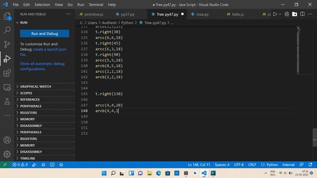 ??? || How to draw A tree Using python.... || Turtle   #python
