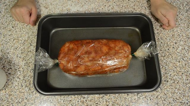 Праздничный куриный рулет "Мраморный" смотреть онлайн