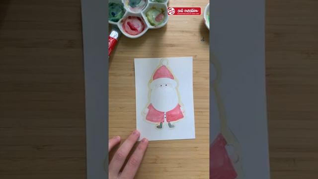 Урок 10. Акварельные открытки: печенье с Дедом Морозом смотреть онлайн