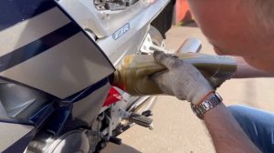 Залили Лукойл в мотор Yamaha FJR 1300