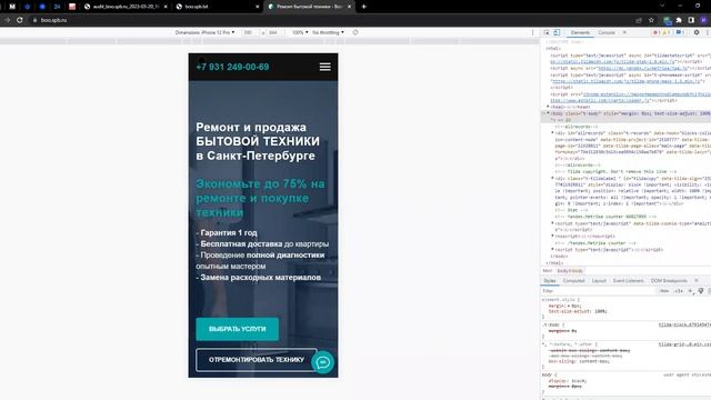 SEO-аудит - boo.spb.ru смотреть онлайн