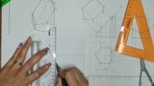 Как начертить УСЕЧЕННУЮ ПРИЗМУ В ОБЪЕМЕ и ее РАЗВЕРТКУ