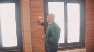 Строим дом из двойного бруса, выпуск 2. Вид дома изнутри