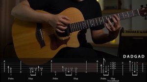 [Engsub] How to play Kashmir (Arr. by Marcin Patrzalek) on guitar - Hướng dẫn Part 1