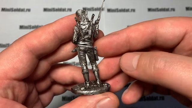 Оловянный солдатик команчеро 54 мм