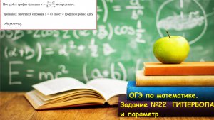 ОГЭ по математике 2023. Задание 22. Построение гиперболы.