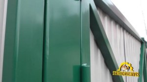 Забор из металлопрофиля профнастила, распашные ворота и калитка