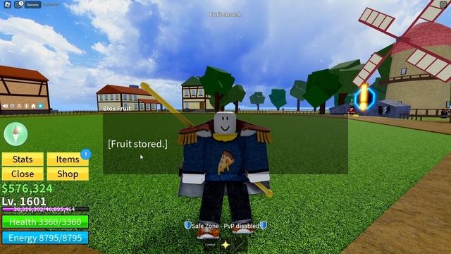 How to Unstored and Drop Devil Fruit in Blox Fruit