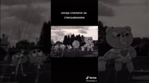 Удивительный мир Гамбола. Песня "Я попался на контрольной, математику списал".