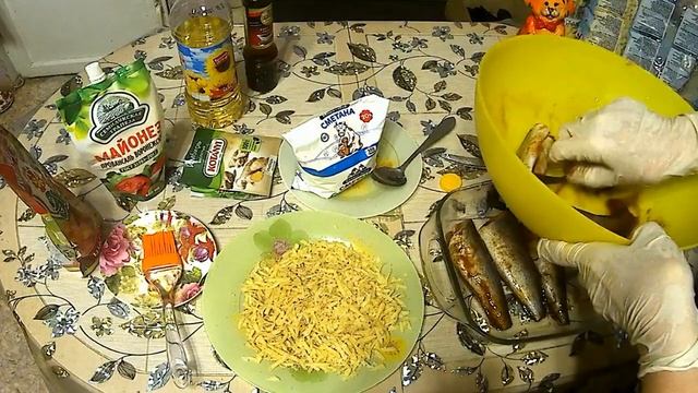 Вкуснейшая рыбка хек под сырной шубкой