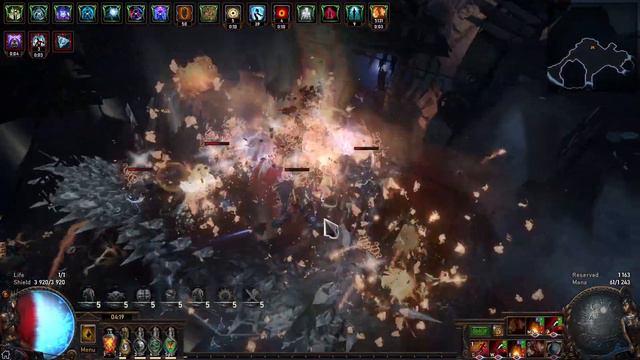 Фарм симулякра в табуле PoE 3.18 Sentinel 30 Wave Simulacrum