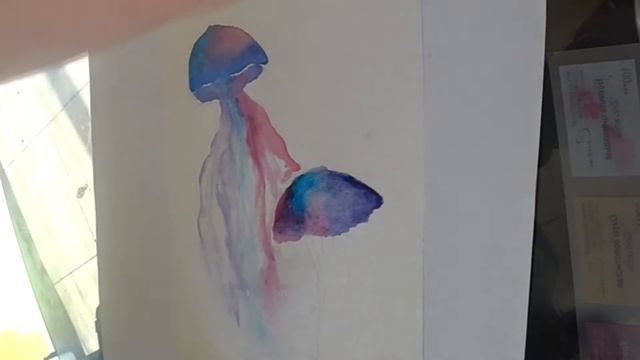 Как нарисовать медузу. Легко даже для начинающих. смотреть онлайн