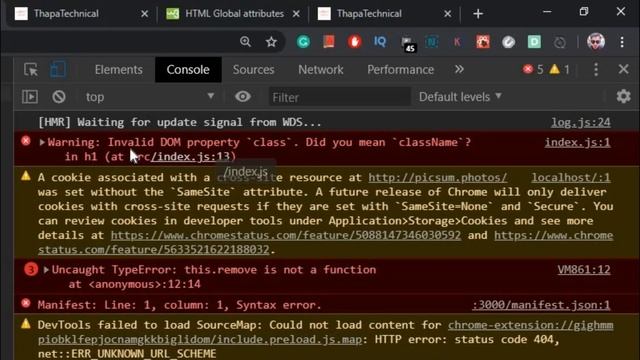 CSS Styling & Importing CSS Files in React JS | Class Vs ClassName in React JS in Hindi in 2020 #14
