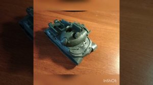 танк ИС 7 из пластилина