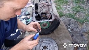 ремонт двигателя ваз 21083 установка маховика и сцепления.часть 5