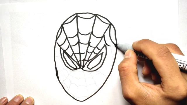 DRAWING SPIDERMAN FOR KIDS / РИСОВАНИЕ ЧЕЛОВЕКА ПАУКА ДЛЯ ДЕТЕЙ смотреть онлайн