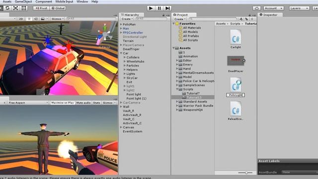 Unity3d. Создание игры. Урок 14. Фары машины. смотреть онлайн
