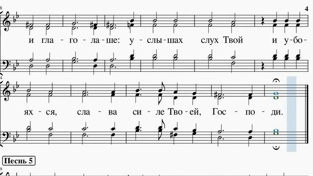 Ирмосы Великого канона - Бортнянский - Широкое расположение. Ноты
