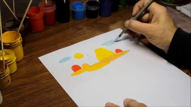 Пейзаж в технике тампоновки смотреть онлайн