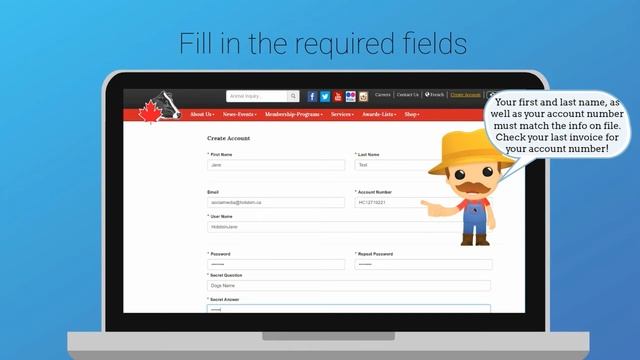 Creating a Web Account