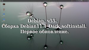 Debian. ч55. Сборка Debian11.1_Dark_softinstall. Первое обновление.